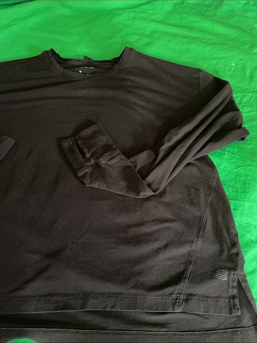 FLX Men’s Black Long-Sleeve Crew Tee - Picture 3 of 9
